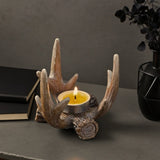 Support de Bougie en Bois de Cerf