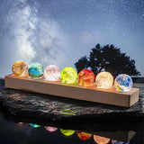 Orbes Galactiques en Cristal Lumineux