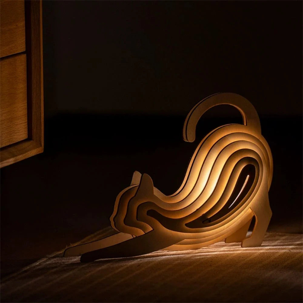 WildCraft™ Lampe Animale en Bois