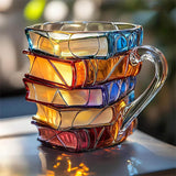 Tasse 3D Unique et Artisanale pour les Passionnés de Lecture