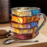 Tasse 3D Unique et Artisanale pour les Passionnés de Lecture