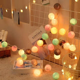 Guirlande de Boules de Coton