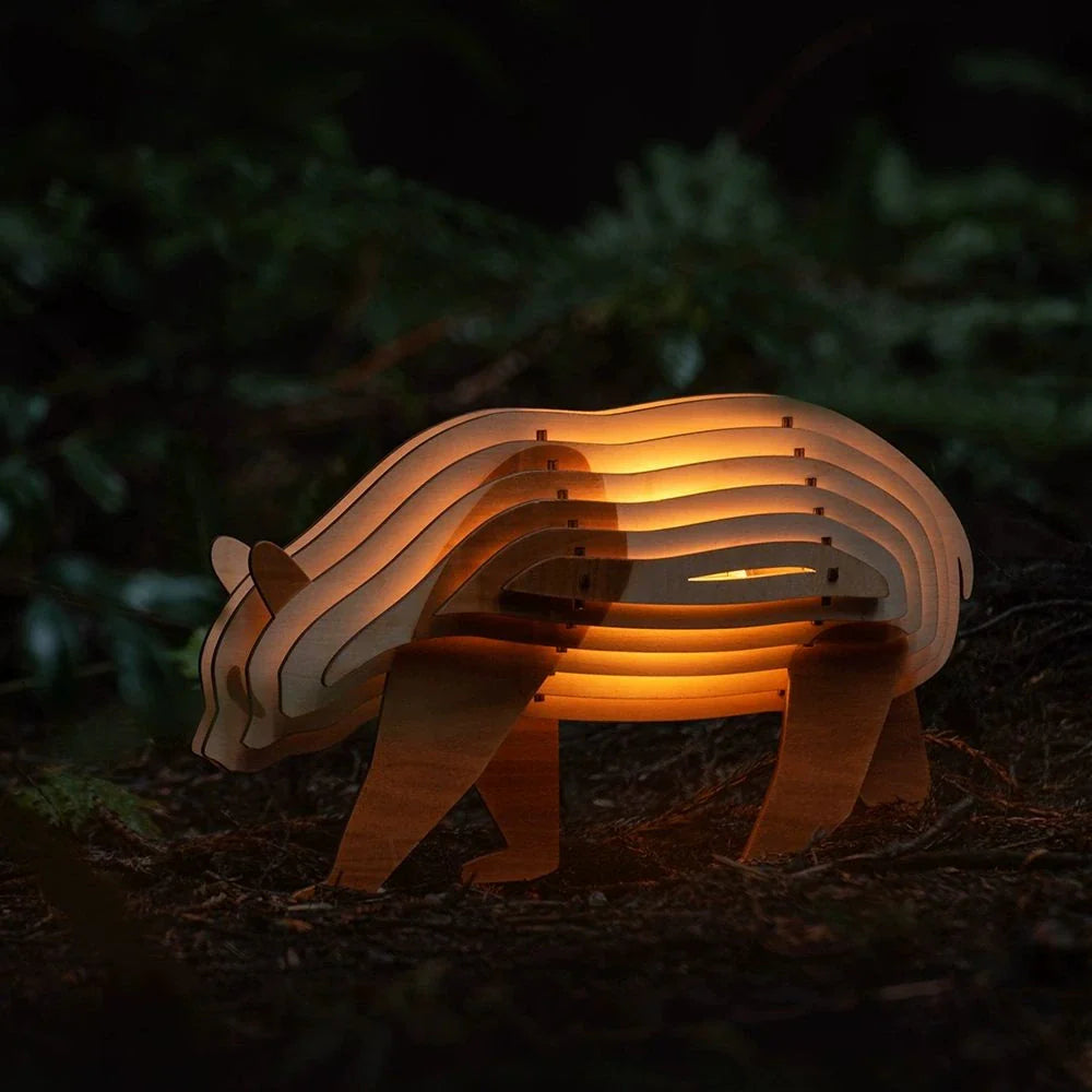 WildCraft™ Lampe Animale en Bois