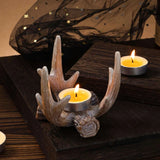 Support de Bougie en Bois de Cerf