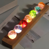 Orbes Galactiques en Cristal Lumineux