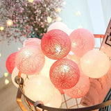 Guirlande de Boules de Coton