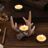 Support de Bougie en Bois de Cerf