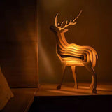 WildCraft™ Lampe Animale en Bois