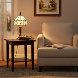 Luminaire en verre d'inspiration antique