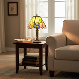 Lampe décorative en verre teinté