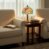 Lampe en verre teinté