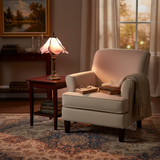 Lampe classique avec motif floral