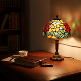Lampe en verre teinté