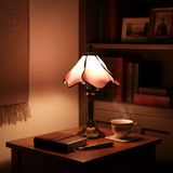 Lampe classique avec motif floral