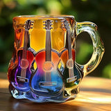 Mug 3D artistique avec guitares
