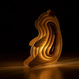 WildCraft™ Lampe Animale en Bois