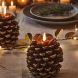 Bougies sans flamme en forme de pomme de pin ForestHearth™