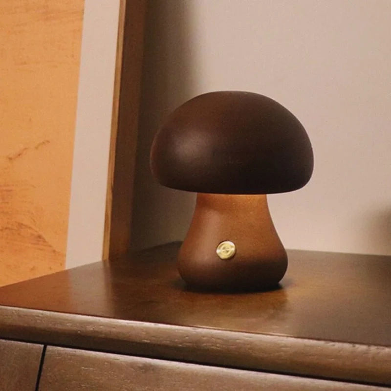 Lumishroom™ Lampe de Table en Bois