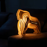 WildCraft™ Lampe Animale en Bois