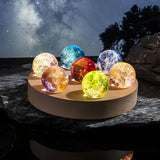 Orbes Galactiques en Cristal Lumineux