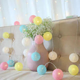 Guirlande de Boules de Coton
