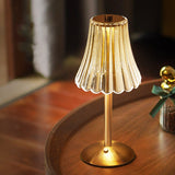 Lampe de Table en Cristal Doré