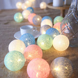 Guirlande de Boules de Coton