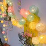 Guirlande de Boules de Coton