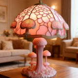 Lampe de table rose à lumière douce