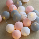 Guirlande de Boules de Coton