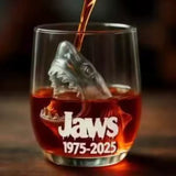 Verre à whisky Jaws en forme de tête de requin