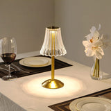 Lampe de Table en Cristal Doré