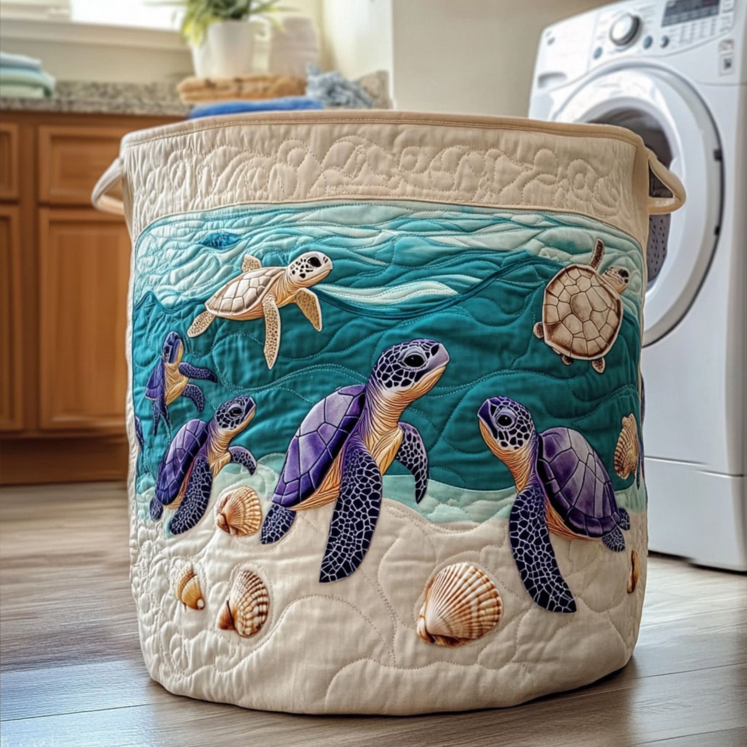 Panier Rembourré Tortue | Panier Fait Main