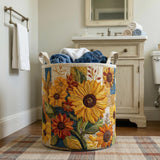 Rêve de Tournesol | Panier à Linge Matelassé