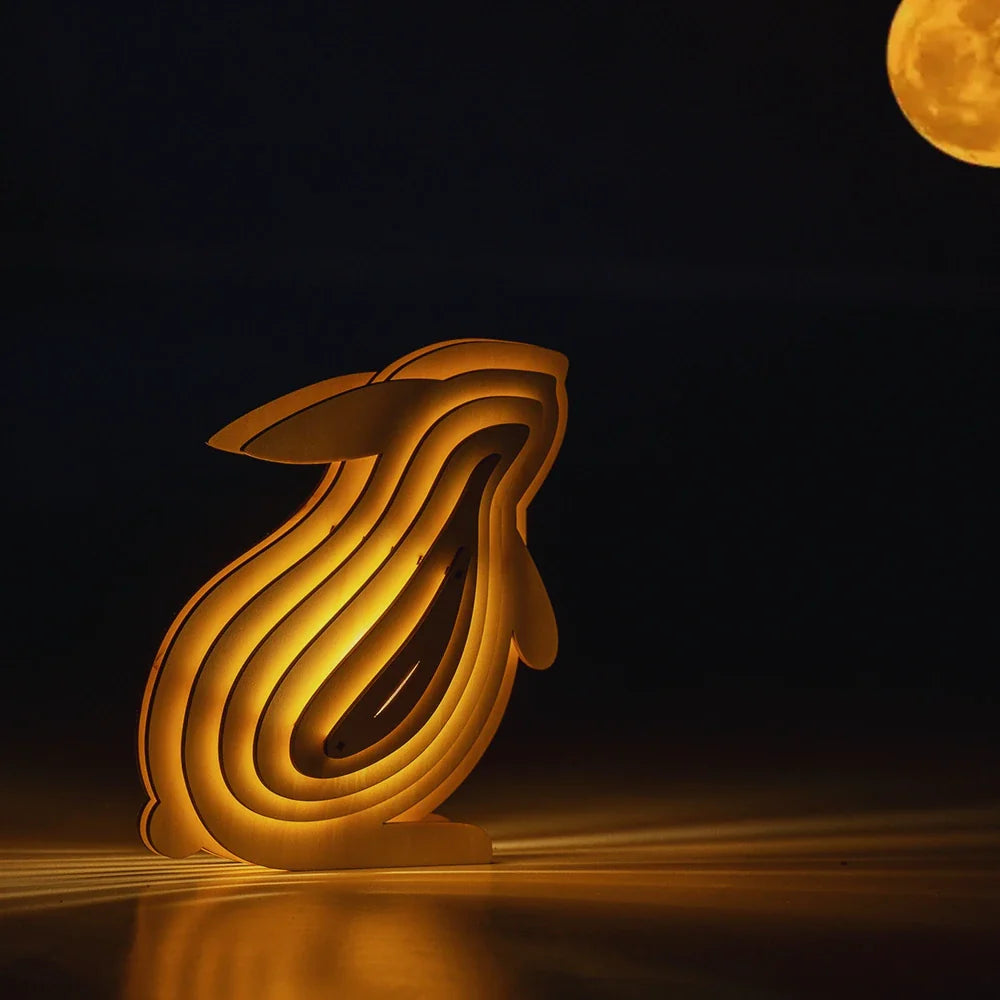 WildCraft™ Lampe Animale en Bois