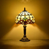 Lampe Antique en Verre Coloré