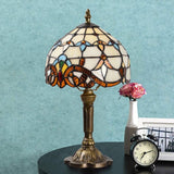 Lampe Antique en Verre Coloré