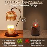 Lampe réchauffe-cire avec minuterie