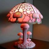 Lampe de table rose à lumière douce
