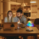 Lampe colorée en forme d'escargot