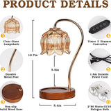 Lampe réchauffe-cire avec minuterie