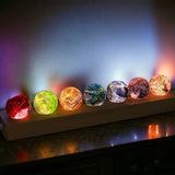 Orbes Galactiques en Cristal Lumineux