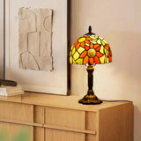 Lampe Antique en Verre Coloré