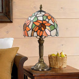 Lampe Antique en Verre Coloré